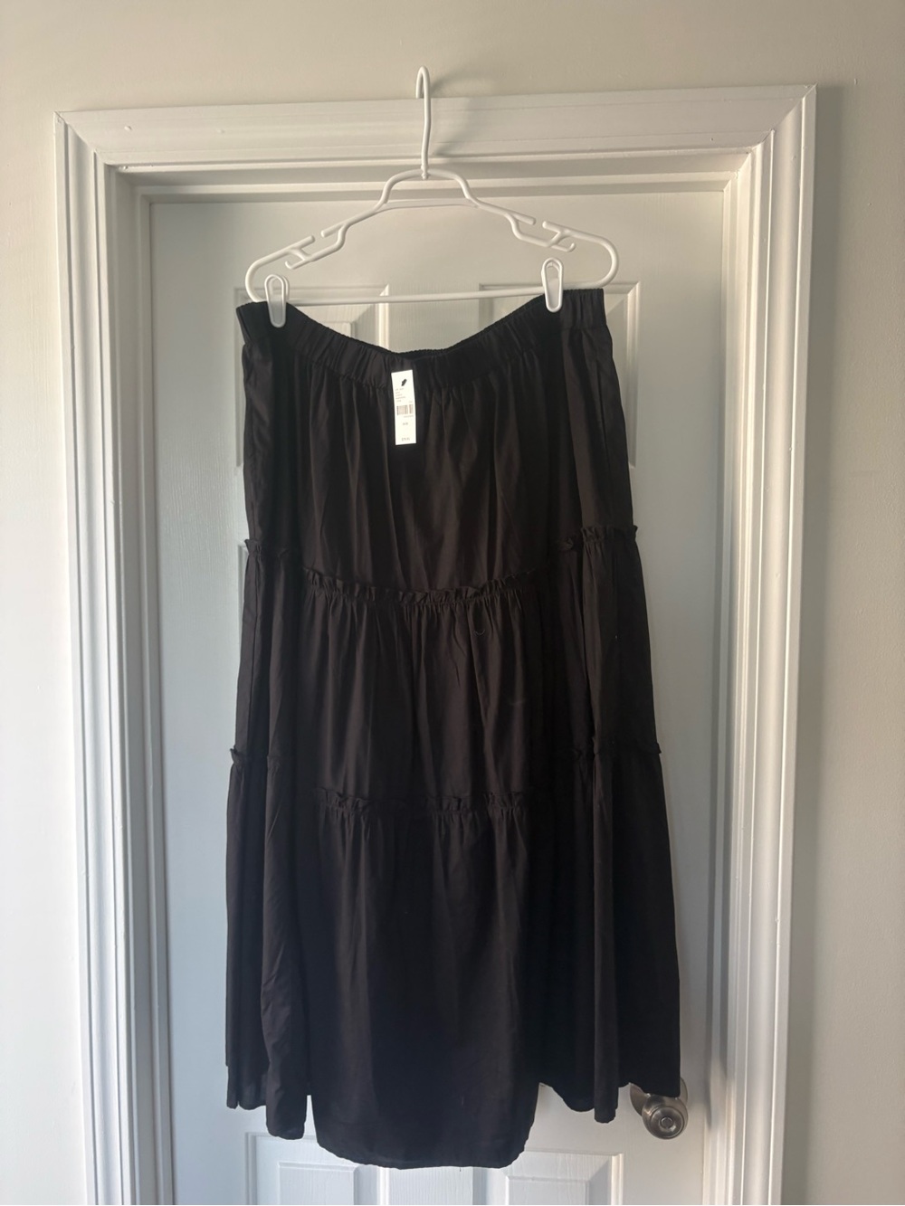 Lane Bryant Black Tiered Maxi Skirt